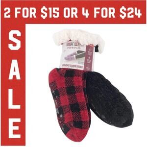 🔴 Muk Luks Women’s Cabin Socks 2 pack L/XL